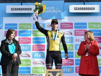 Dylan Groenewegen, primer líder del Tour de Yorkshire