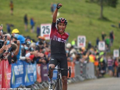 Ruta de Occitania: Egan Bernal, líder tras ganar la etapa reina
