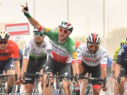 Tour de los Emiratos: Elia Viviani: "Es una victoria importante"