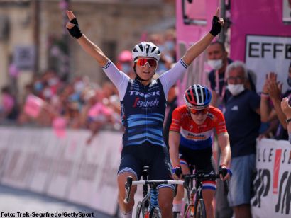 Giro Rosa: Elisa Longo Borghini se impone en la octava, Anna van der Breggen nueva líder