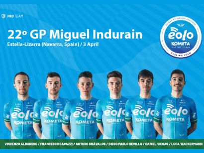 El equipo Eolo-Kometa, al renovado Gran Premio Miguel Indurin