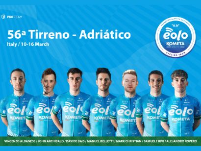 Eolo-Kometa, a la Tirreno-Adriático con ganas de hacerlo bien