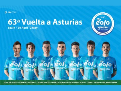 La Vuelta a Asturias, última cita del Eolo-Kometa antes del Giro de Italia