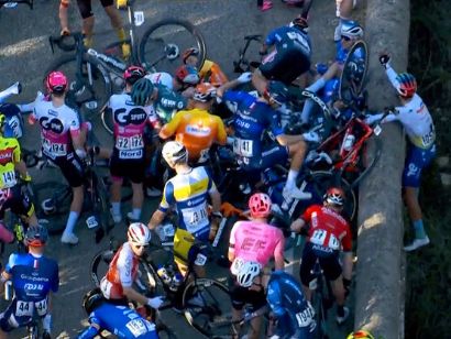Cancelada la segunda etapa de la Estrella de Bessèges tras una gran caída