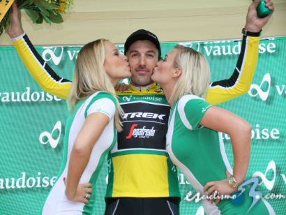 Fabian Cancellara lidera la Vuelta a Suiza tras imponerse en la crono inaugural