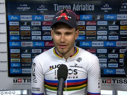 Tirreno-Adriático: Filippo Ganna: "Ha sido una victoria especial en una carrera que amo"