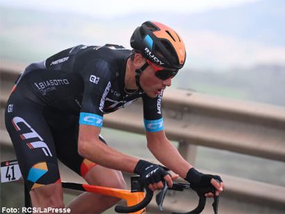 Giro de Sicilia: Fran Miholjevic, líder tras ganar la tercera etapa