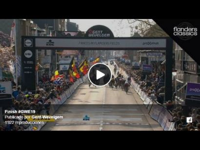 Vídeo del último kilómetro de la Gante-Wevelgem 2019