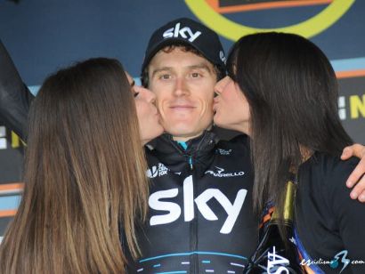 Tirreno-Adriático: Geraint Thomas gana la segunda etapa, Greg Van Avermaet líder