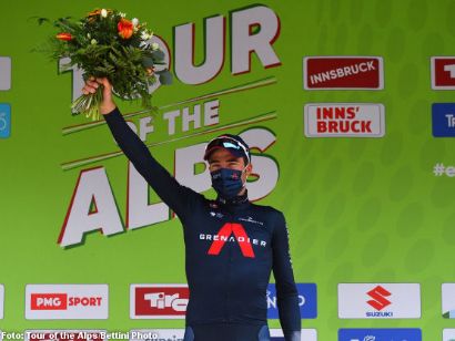 Tour de los Alpes: Gianni Moscon repite victoria en la tercera etapa, Simon Yates sigue líder