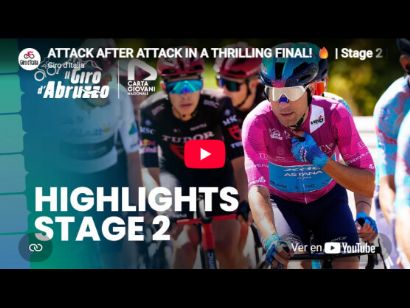 V�deo resumen de la 2� etapa del Giro de los Abruzos 2026