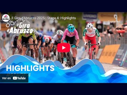 Vídeo resumen de la 4ª etapa del Giro de los Abruzos 2025 (última)