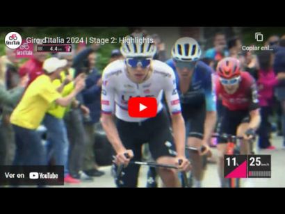 Giro de Italia 2024: Vdeo resumen de la 2 etapa