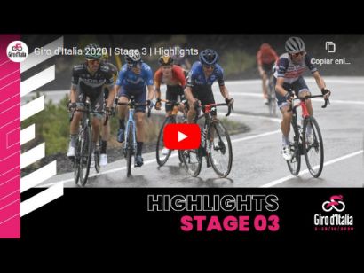 Giro de Italia 2020: Vídeo resumen de la etapa 3