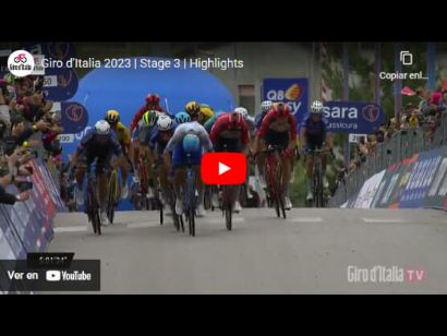 Vídeo resumen de la 3ª etapa del Giro de Italia 2023