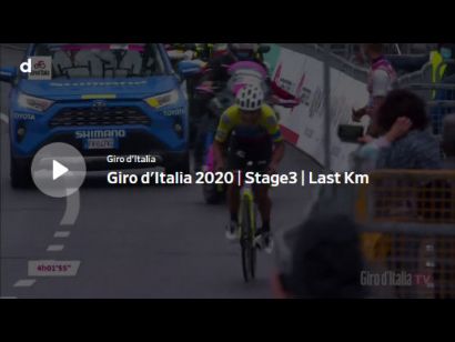 Giro de Italia 2020: Vídeo del último kilómetro de la etapa 3