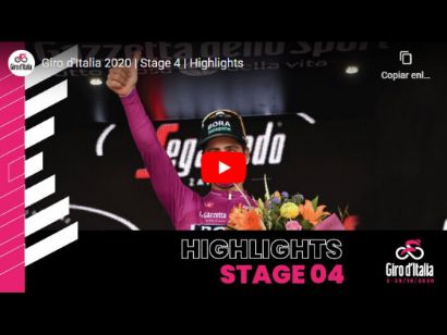 Giro de Italia 2020: Vídeo resumen de la etapa 4