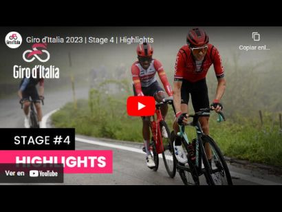Vídeo resumen de la 4ª etapa del Giro de Italia 2023