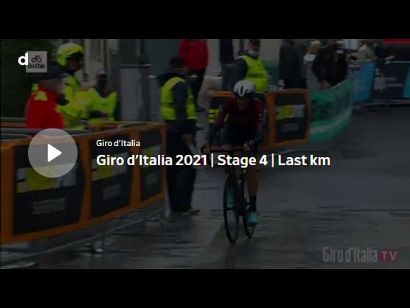 Giro de Italia 2021: Vídeo del último kilómetro de la etapa 4