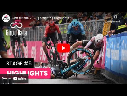 Vídeo resumen de la 5ª etapa del Giro de Italia 2023
