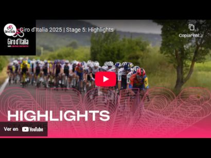 Vídeo resumen de la 5ª etapa del Giro de Italia 2025