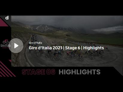 Giro de Italia 2021: Vídeo resumen de la etapa 6