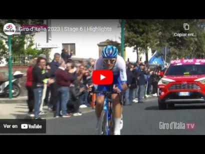 Vídeo resumen de la 6ª etapa del Giro de Italia 2023