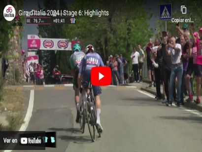 Giro de Italia 2024: Vídeo resumen de la 6ª etapa