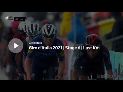 Giro de Italia 2021: Vídeo del último kilómetro de la etapa 6