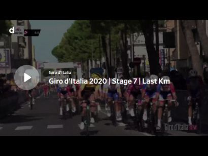 Giro de Italia 2020: Vídeo del último kilómetro de la etapa 7