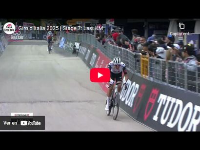 Vídeo del último kilómetro de la 7ª etapa del Giro de Italia 2025
