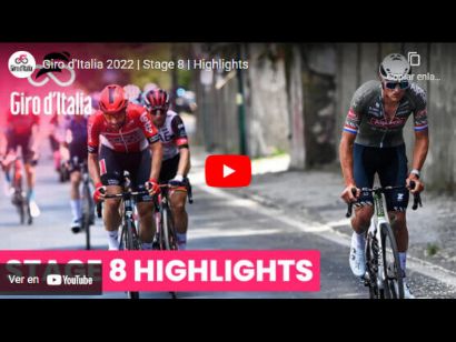 Giro de Italia 2022: Vídeo resumen de la etapa 8