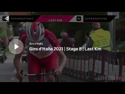 Giro de Italia 2021: Vídeo del último kilómetro de la etapa 8