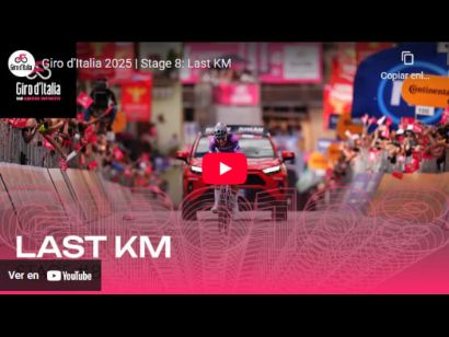 Vídeo del último kilómetro de la 8ª etapa del Giro de Italia 2025