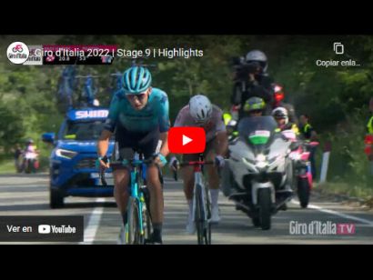 Giro de Italia 2022: Vídeo resumen de la etapa 9