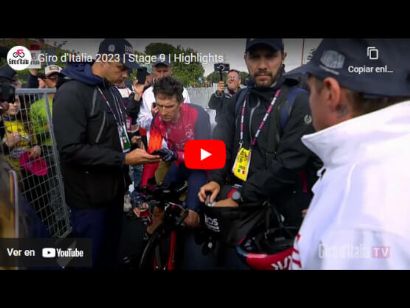 Vídeo resumen de la 9ª etapa del Giro de Italia 2023