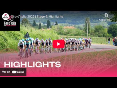 Vídeo resumen de la 9ª etapa del Giro de Italia 2025