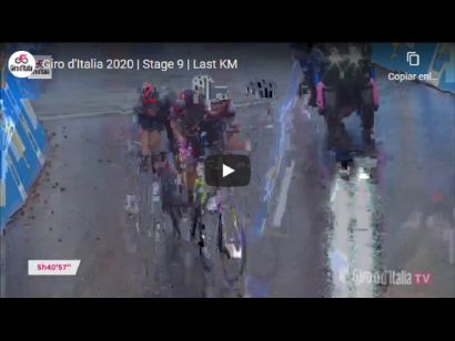 Giro de Italia 2020: Vídeo del último kilómetro de la etapa 9