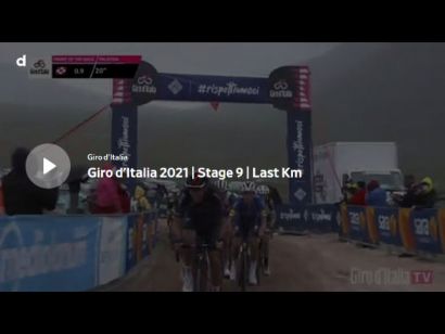 Giro de Italia 2021: Vídeo del último kilómetro de la etapa 9