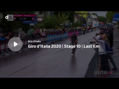 Giro de Italia 2020: Vídeo del último kilómetro de la etapa 10