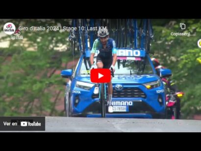 Giro de Italia 2024: Vídeo del último kilómetro de la 10ª etapa