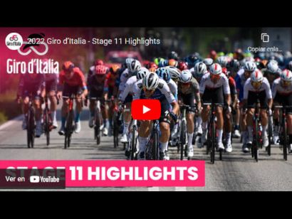 Giro de Italia 2022: Vídeo resumen de la etapa 11