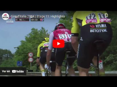 Giro de Italia 2024: Vídeo resumen de la 11ª etapa