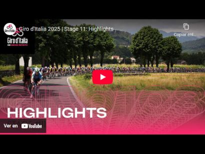 Vídeo resumen de la 11ª etapa del Giro de Italia 2025