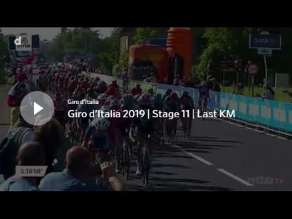Giro de Italia 2019: Vídeo del último kilómetro de la etapa 11. Victoria de Caleb Ewan