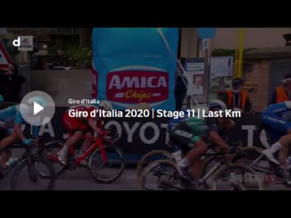 Giro de Italia 2020: Vídeo del último kilómetro de la etapa 11