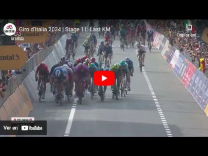 Giro de Italia 2024: Vídeo del último kilómetro de la 11ª etapa