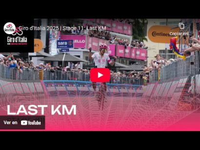 Vídeo del último kilómetro de la 11ª etapa del Giro de Italia 2025