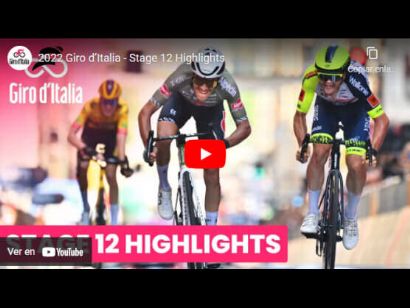 Giro de Italia 2022: Vídeo resumen de la etapa 12
