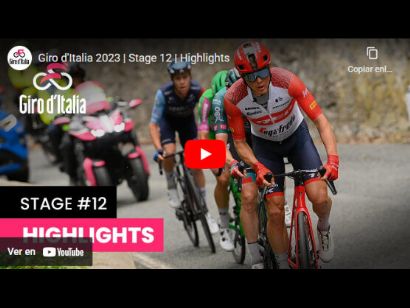 Vídeo resumen de la 12ª etapa del Giro de Italia 2023